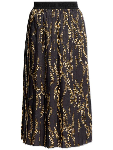 Versace Jeans Couture Pleated Skirt, Women's, Black - VERSACE - BALAAN 1