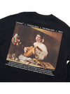 Caravaggio Print Sweatshirt OMAB064C99JER0081001 - OFF WHITE - BALAAN 10