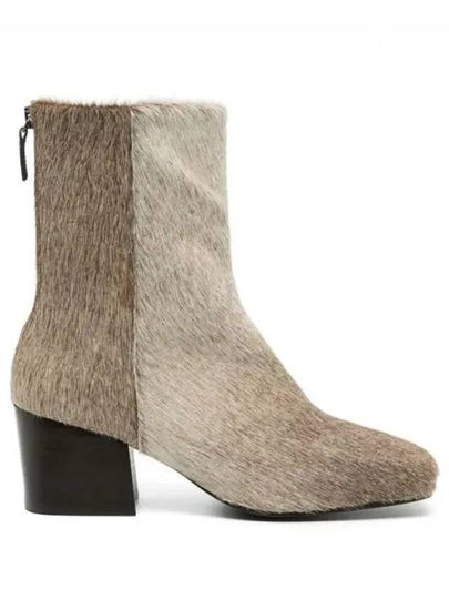 Leather Soft Boots Middle Boots Grey - LEMAIRE - BALAAN 2