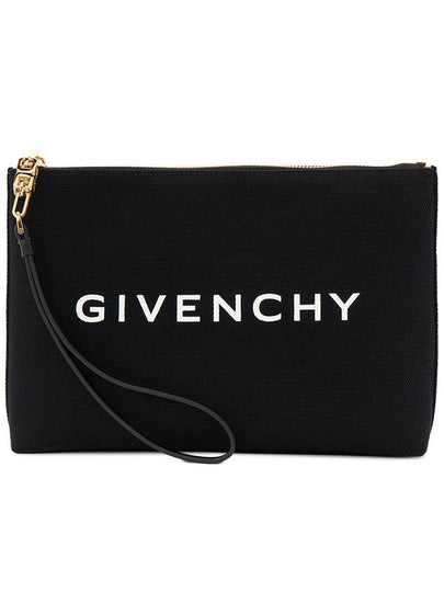 Logo Print Large Pouch Bag Black - GIVENCHY - BALAAN 2