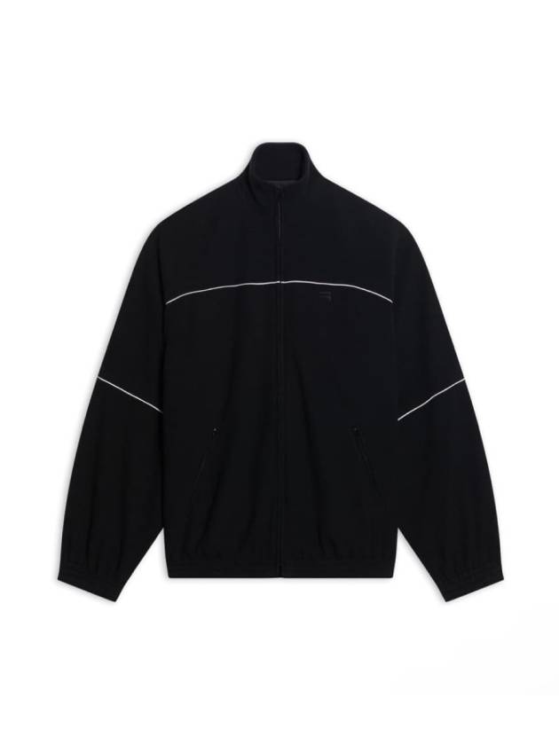 46 Men s Oversized Sporty Stitched Track Zip up Fleece Jacket - BALENCIAGA - BALAAN 1