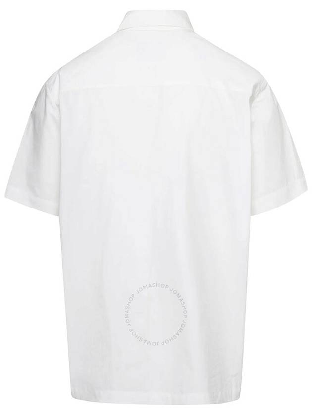 Nanushka White Adam Short-Sleeve Cotton Shirt, Size Small - NANUSHKA - BALAAN 2