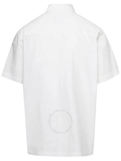 Nanushka White Adam Short-Sleeve Cotton Shirt, Size Small - NANUSHKA - BALAAN 2