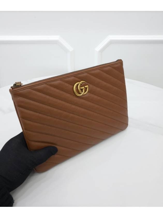 GG Marmont Leather Pouch 525541 - GUCCI - BALAAN 3