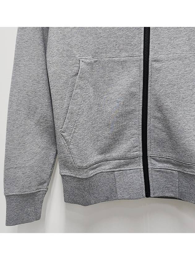 Compass Badge Zip Up Hoodie Grey - STONE ISLAND - BALAAN 7