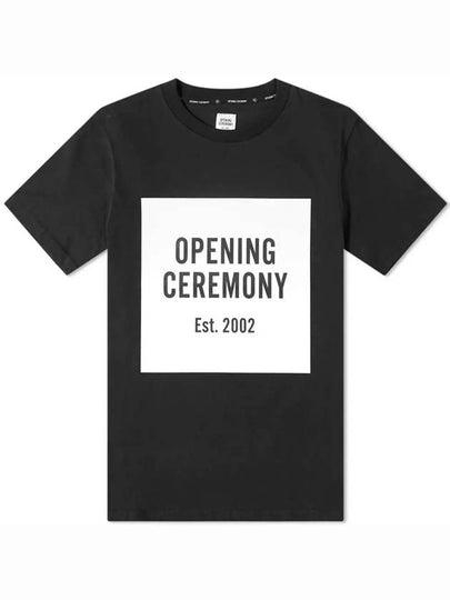 12th Anniversary Women's Box Logo Short Sleeve TShirt Black PE000231000 001 - OPENING CEREMONY - BALAAN 2