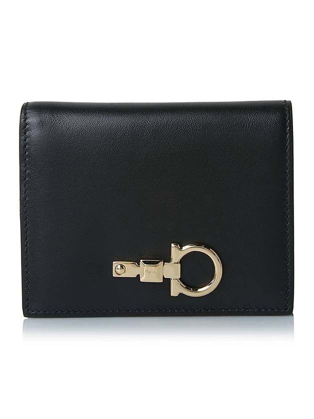 Studio Small Coin Half Wallet Black - SALVATORE FERRAGAMO - BALAAN 1