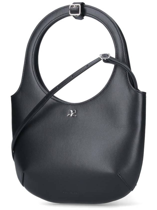 Holy Leather Tote Bag Black - COURREGES - BALAAN 3