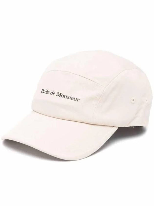 23SS Drold Monsieur 5 Panel Twill Cap Light Beige CP119 CO027 LBG - DROLE DE MONSIEUR - BALAAN 1