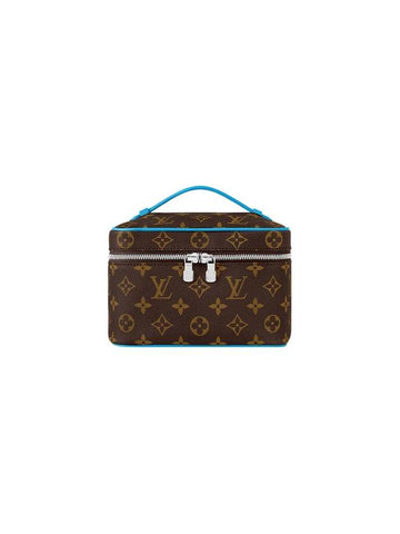 Louis Vuitton Nice Mini Gaston Blue Brown - LOUIS VUITTON - BALAAN 1