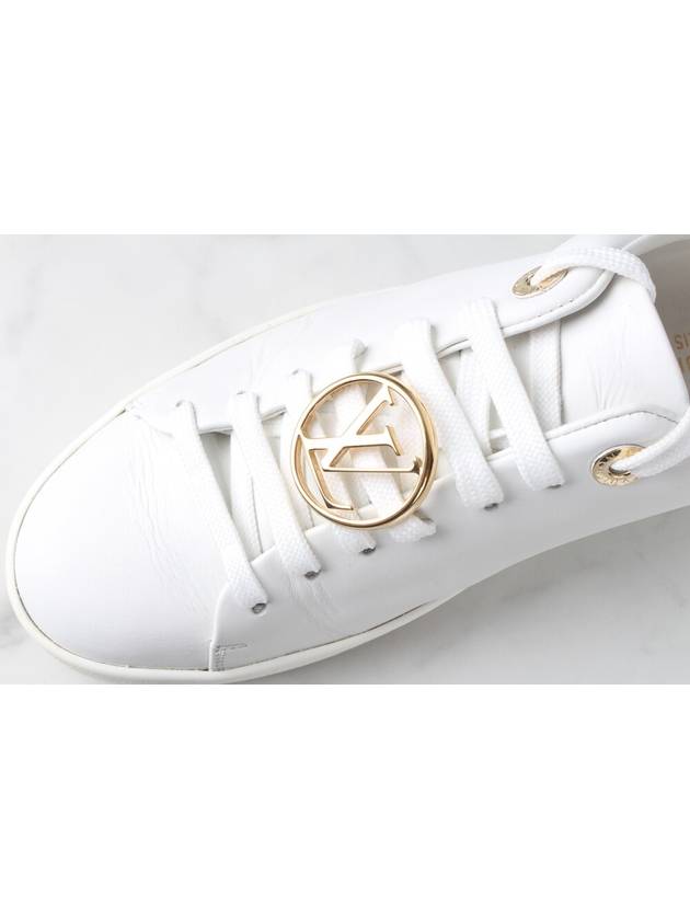 LV Circle Front Row Gold Sneakers White 36 5 - LOUIS VUITTON - BALAAN 6