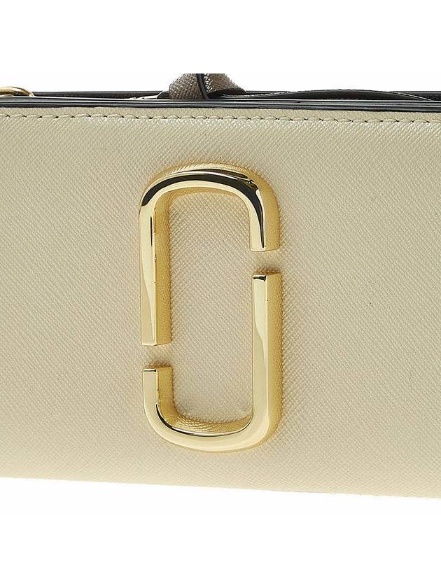 Snapshot Compact Logo Zipper Medium Wallet Ivory - MARC JACOBS - BALAAN 7