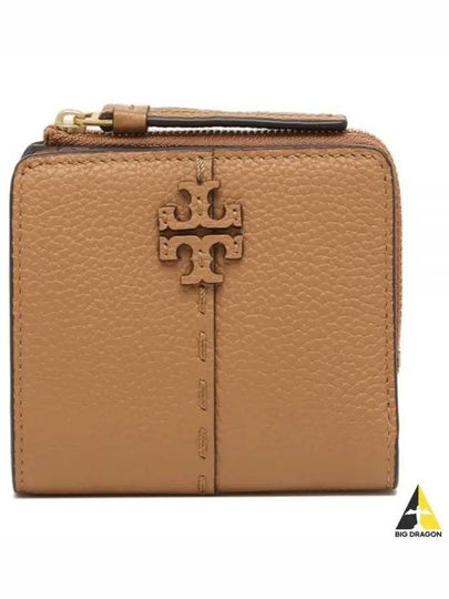 McGraw Leather Half Wallet Brown - TORY BURCH - BALAAN 2