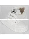 Denim Low Top Sneakers White - MIU MIU - BALAAN 6