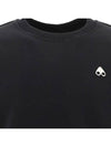 Men's Greyfield Crew Neck Cotton Sweatshirt Black - MOOSE KNUCKLES - BALAAN 3