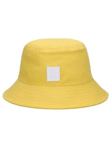 Small leather patch bucket hat yellow - RAF SIMONS - BALAAN 1