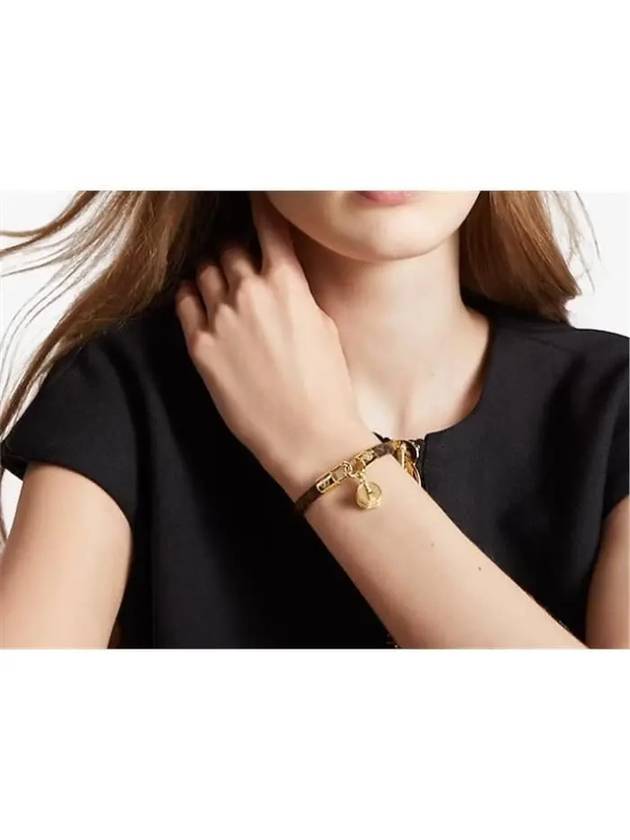 Women's LV Tribute Charm Bracelet Gold Brown - LOUIS VUITTON - BALAAN 2