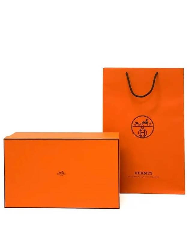 Hermes Chypre H Logo Calfskin Sandals Black - HERMES - BALAAN 10