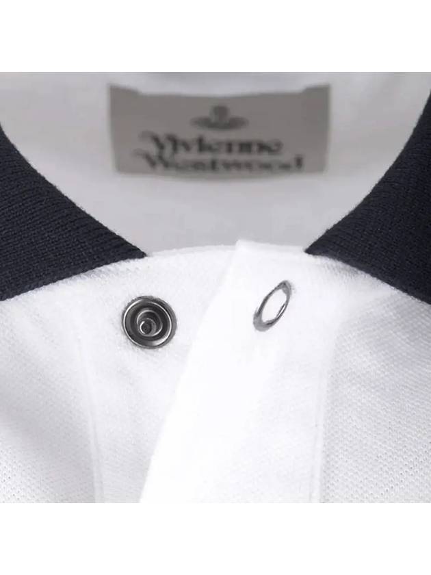 Classic ORB Logo Polo Shirt White - VIVIENNE WESTWOOD - BALAAN 5