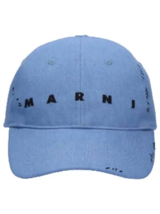 logo ball cap azur hat - MARNI - BALAAN 1