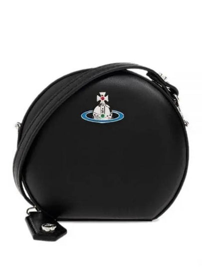 Logo Round Cross Bag Black - VIVIENNE WESTWOOD - BALAAN 2