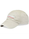 Embroided Logo Cotton Ball Cap Light Grey - BALENCIAGA - BALAAN 2