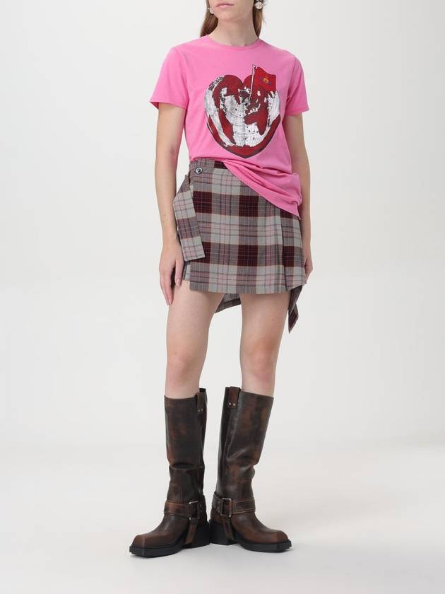 T-shirt World Heart Vivienne Westwood in cotone con stampa - VIVIENNE WESTWOOD - BALAAN 2