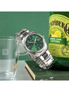 Simple deep green dress watch 38mm formal men s metal - CASIO - BALAAN 4