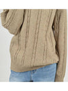 Modal Cable Collar Knit Oatmeal - CHANCE'S NOI - BALAAN 10