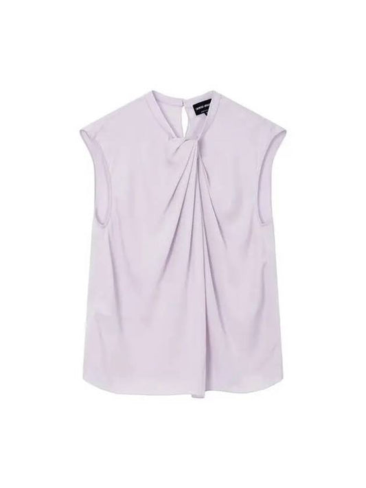 Women s Draped Silk Blouse Light Purple - GIORGIO ARMANI - BALAAN 1