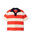 Magliaunita Stripe Polo Shirt Cream Orange - SUNNEI - BALAAN 2