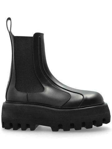 Alexander McQueen Leather Ankle Boots, Men's, Black - ALEXANDER MCQUEEN - BALAAN 1