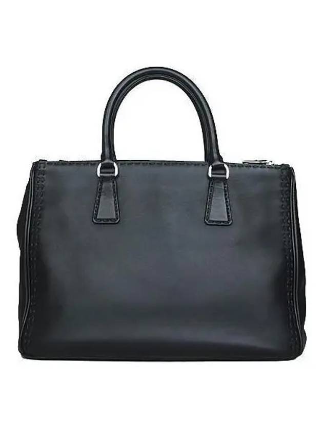 BN2274 Black City Calf Leather Tote Bag Shoulder Strap 2WAY - PRADA - BALAAN 3