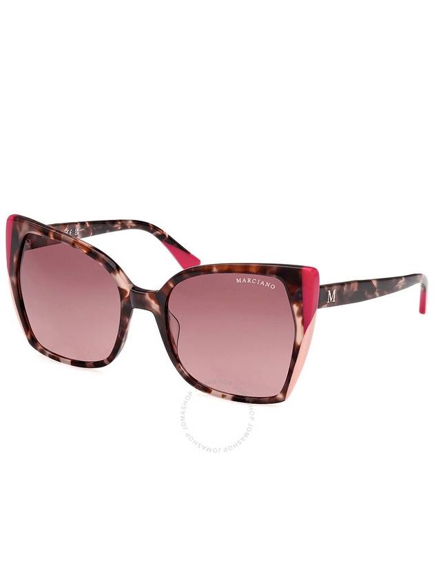 Guess by Marciano Bordeaux Gradient Butterfly Ladies Sunglasses GM0831 74T 58 - GUESS - BALAAN 1