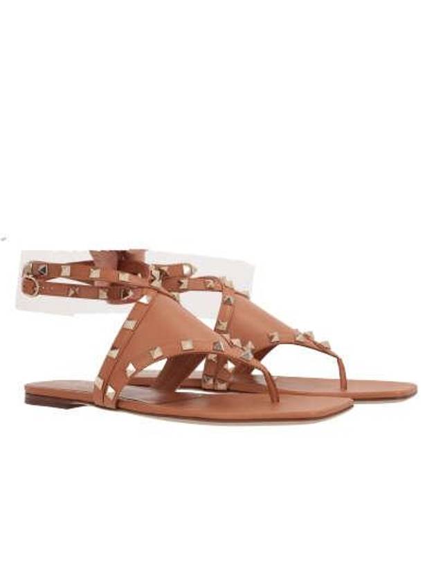 Women's Flat Sandals Brown - VALENTINO - BALAAN 5