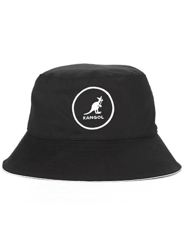 Logo Cotton Bucket Hat Black - KANGOL - BALAAN 5