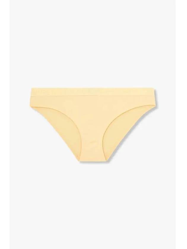 UNDERWEAR Women s Embroidered Logo Banding Briefs Yellowish Beige - EMPORIO ARMANI - BALAAN 1