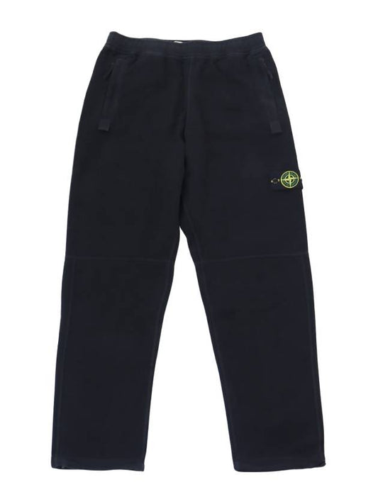 Garment Dyed Wappen Patch Jogger Pants Black - STONE ISLAND - BALAAN 2