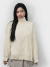 FW Lambert Cable Wool Yarn Knit Sweater Ivory 5366143306001 - WEEKEND MAX MARA - BALAAN 1