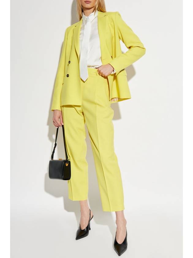 PS Paul Smith Double-breasted Blazer, Women's, Yellow - PAUL SMITH - BALAAN 2