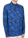 Men's Icon Camo Half Zip Up Long Sleeve T-Shirt Blue - G/FORE - BALAAN 4