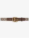 Double G Buckle Leather Belt Brown - GUCCI - BALAAN 4