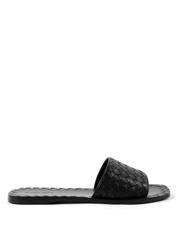 Intrecciato Slippers Black - BOTTEGA VENETA - BALAAN 1