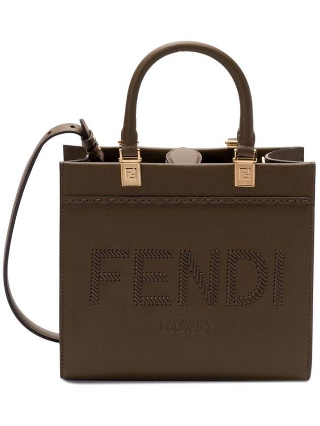 Logo Sunshine Small Tote Bag Green - FENDI - BALAAN 2