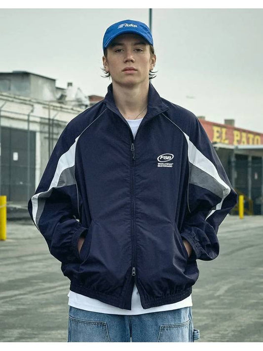 FSB Track Warmup Jacket Navy FJK121 - FLUKE - BALAAN 1