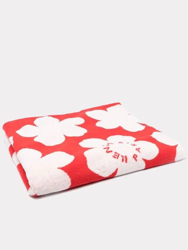 Floral Print Red Towel FD5KSPOTFJDC 026H - KENZO - BALAAN 3