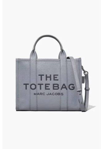 Leather The Tote Medium Wolf Gray MBBAS23003GYL - MARC JACOBS - BALAAN 1