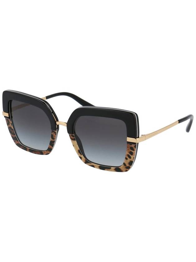 Eyewear Half Print Oversized Square Frame Sunglasses DG437332448G - DOLCE&GABBANA - BALAAN 3