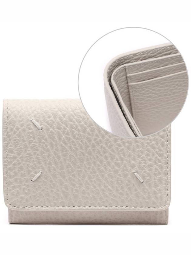 Zip Compact Tri-Fold Half Wallet Ivory - MAISON MARGIELA - BALAAN 3