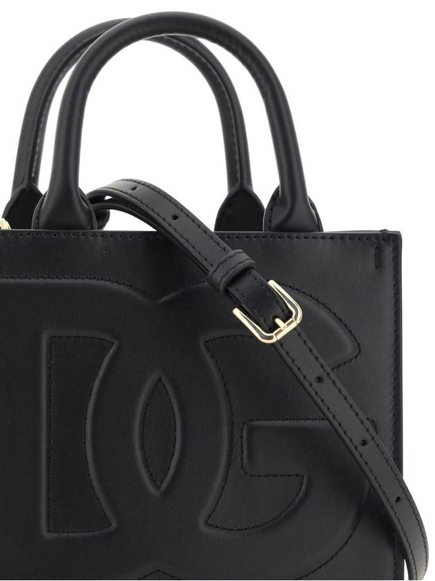 Logo Daily Small Tote Bag Black - DOLCE&GABBANA - BALAAN 5